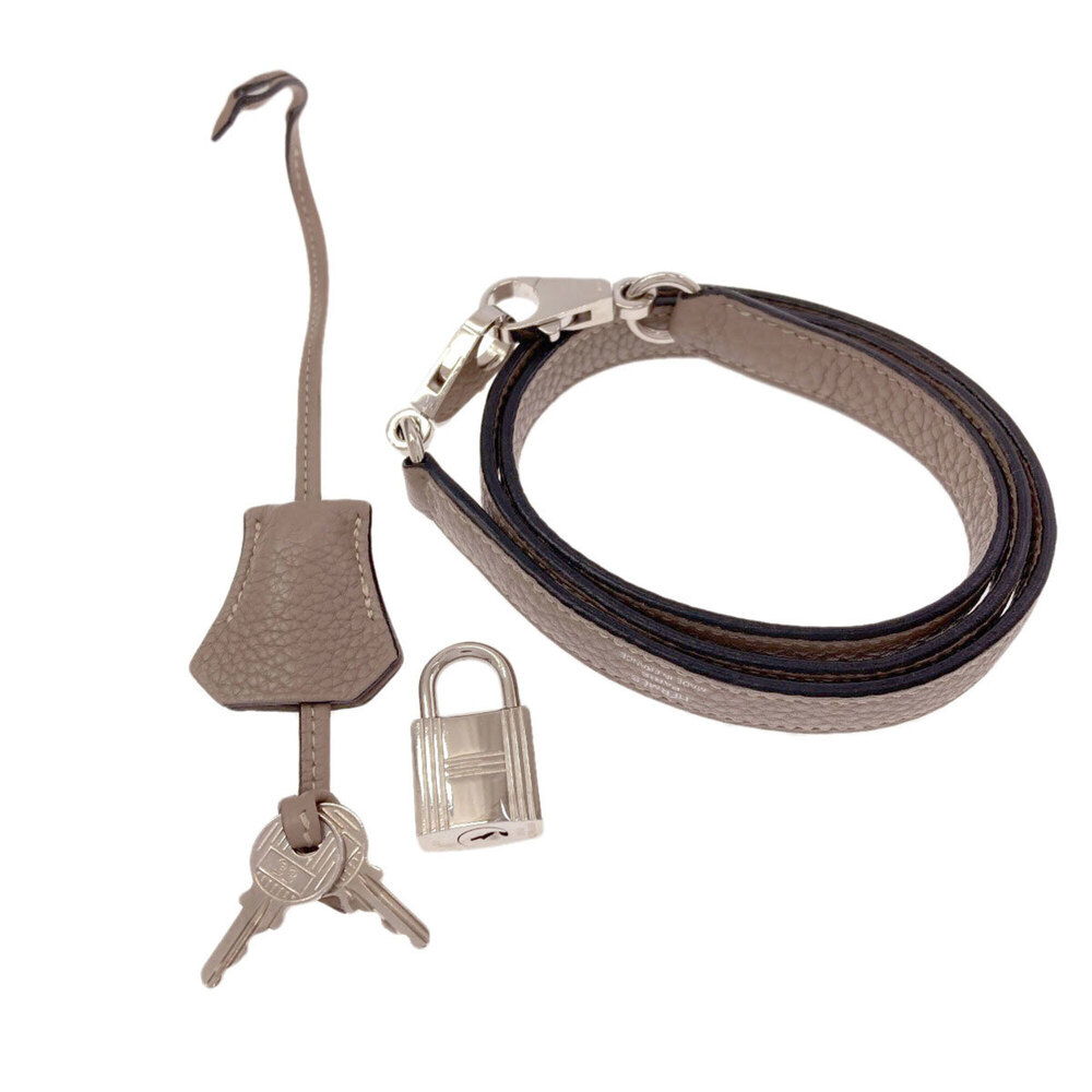 Hermes Bolide 31 Tourterelle Silver Hardware Handbag Taurillon Clemence Leath... - Picture 8 of 16